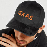Texas Embroidered Camo Hat