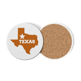 Texas Round Ceramic Coasters