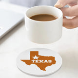 Texas Round Ceramic Coasters