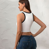 Women's White Slim Tank Top