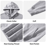 Front & Back Printing Adult Cotton Hoodie