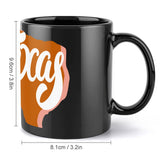 Texas Black Ceramic Mug (15oz)