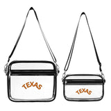 Texas Clear Crossbody Bag (2 Piece) Dallas Houston UT Austin Vintage GIfts Homecoming Longhorns Gift