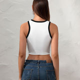 Women's White Slim Tank Top