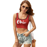 Ladies Ohio Red Tank Top