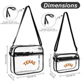Texas Clear Crossbody Bag (2 Piece) Dallas Houston UT Austin Vintage GIfts Homecoming Longhorns Gift